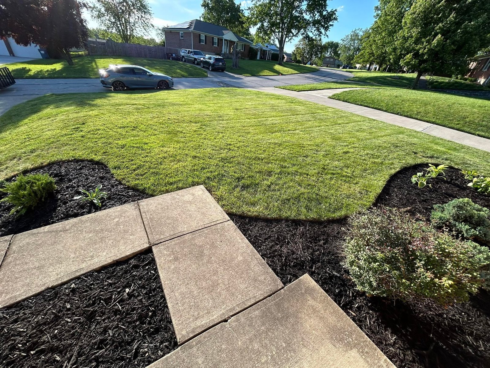 Flanagan Rural Lawn Care completed mowing and property cleanup near De Mossville, Kentucky