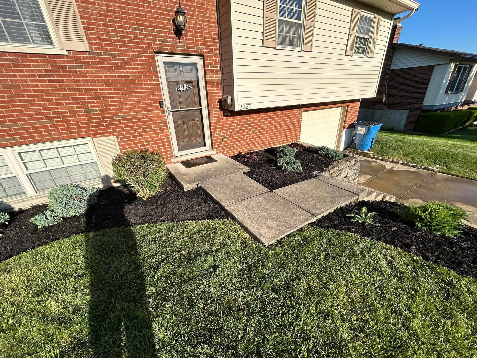 Lawn cleanup and rural property maintenance work near De Mossville, Kentucky